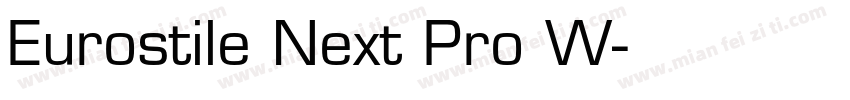 Eurostile Next Pro W字体转换